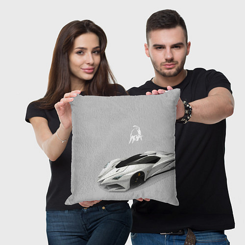 Подушка квадратная Lamborghini Concept sketch / 3D-принт – фото 3