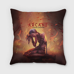 Подушка квадратная Arcane: League of Legends Jinx, цвет: 3D-принт