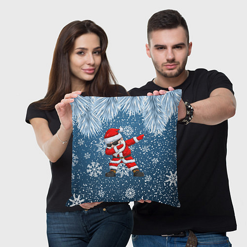 Подушка квадратная DAB SANTA WINTER / 3D-принт – фото 3