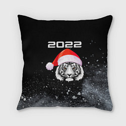 Подушка квадратная Новогодний тигр 2022, цвет: 3D-принт