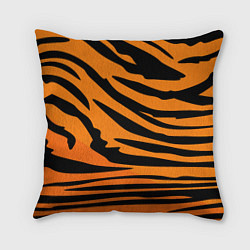 Подушка квадратная Шкура шерсть тигра, цвет: 3D-принт