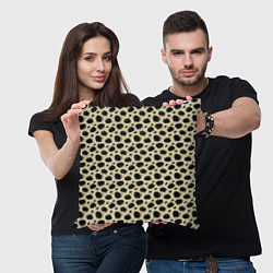 Подушка квадратная Шкура Леопарда Leopard, цвет: 3D-принт — фото 2