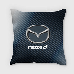 Подушка квадратная MAZDA 6 - Карбон, цвет: 3D-принт