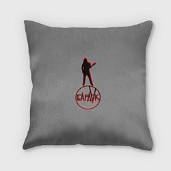 Подушка квадратная Бардак Grey theme, цвет: 3D-принт