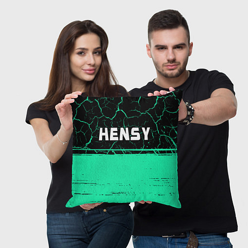 Подушка квадратная Hensy - Краска / 3D-принт – фото 3