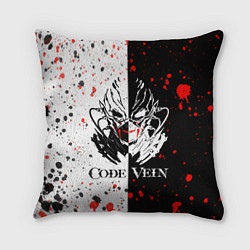 Подушка квадратная Code Vein Logo, цвет: 3D-принт