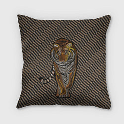 Подушка квадратная Благородный тигр, цвет: 3D-принт