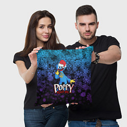 Подушка квадратная POPPY PLAYTIME ПОППИ ПЛЕЙТАЙМ НОВЫЙ ГОД, цвет: 3D-принт — фото 2