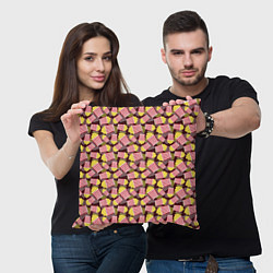 Подушка квадратная Попкорн Popcorn, цвет: 3D-принт — фото 2