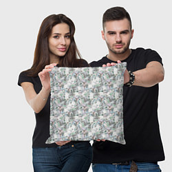 Подушка квадратная Купюры 1000 Рублей деньги, цвет: 3D-принт — фото 2