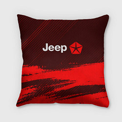 Подушка квадратная JEEP Яркий, цвет: 3D-принт