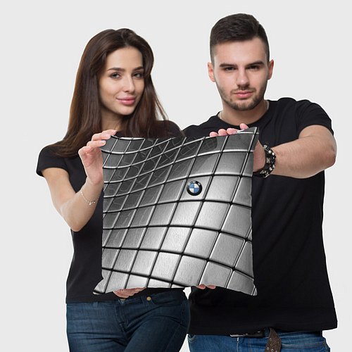 Подушка квадратная BMW pattern 2022 / 3D-принт – фото 3