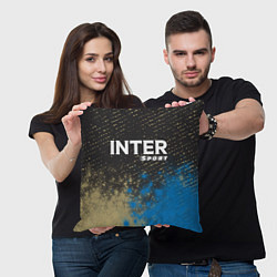Подушка квадратная INTER Sport - Арт, цвет: 3D-принт — фото 2