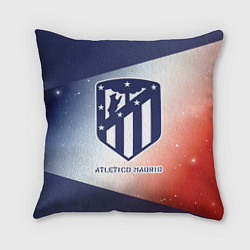 Подушка квадратная АТЛЕТИКО Atletico Madrid Графика, цвет: 3D-принт