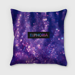 Подушка квадратная Сериал Euphoria - блестки, цвет: 3D-принт