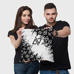 Подушка квадратная Адель певица паттерн, цвет: 3D-принт — фото 2