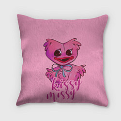Подушка квадратная Pink Kissy Missy, цвет: 3D-принт