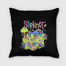 Подушка квадратная Slipknot cuties, цвет: 3D-принт