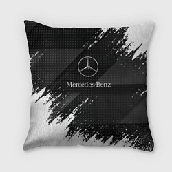 Подушка квадратная Mercedes-Benz - Темный, цвет: 3D-принт