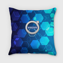 Подушка квадратная Volvo Sport соты, цвет: 3D-принт