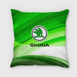 Подушка квадратная Skoda texture, цвет: 3D-принт