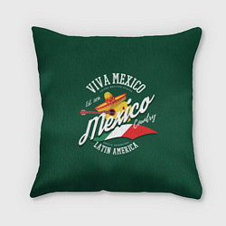 Подушка квадратная Мексика Mexico, цвет: 3D-принт