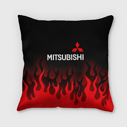 Подушка квадратная Mitsubishi Огонь, цвет: 3D-принт