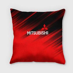 Подушка квадратная Mitsubishi - Red Sport, цвет: 3D-принт