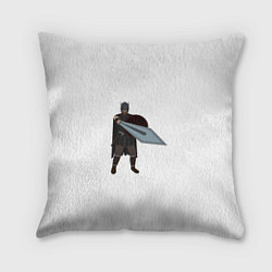 Подушка квадратная Викинг с мечом, цвет: 3D-принт