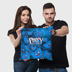 Подушка квадратная Poppy Playtime Pattern background, цвет: 3D-принт — фото 2