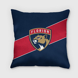 Подушка квадратная Florida Panthers , Флорида Пантерз, цвет: 3D-принт