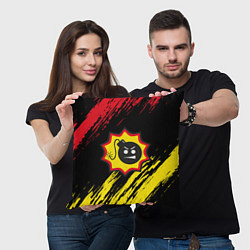 Подушка квадратная Serious Sam Big Logo, цвет: 3D-принт — фото 2