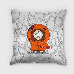 Подушка квадратная Мультфильм Южный парк Кенни South Park, цвет: 3D-принт