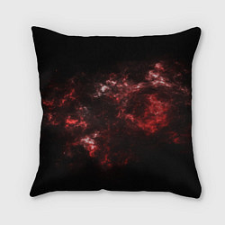 Подушка квадратная Красный космос Red space, цвет: 3D-принт