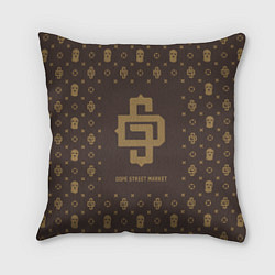 Подушка квадратная Узор Monogramm Dope Street Market