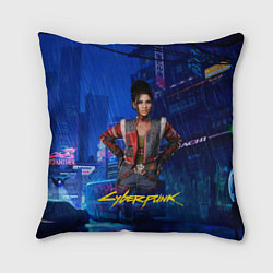 Подушка квадратная Panam Панам Cyberpunk2077, цвет: 3D-принт