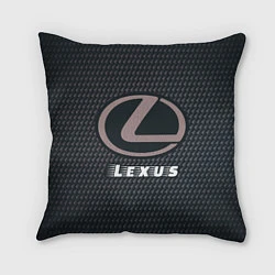 Подушка квадратная LEXUS Lexus - Карбон, цвет: 3D-принт