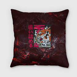 Подушка квадратная Японский тигр, цвет: 3D-принт