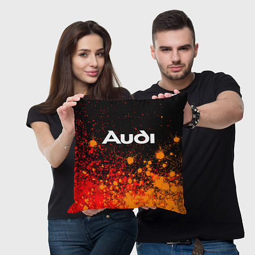 Подушка квадратная AUDI Краска / 3D-принт – фото 3