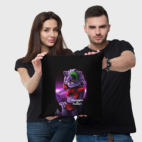 Подушка квадратная Five Nights at Freddys: Security Breach Волчица Ро / 3D-принт – фото 3