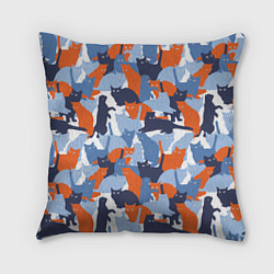 Подушка квадратная Домашние Питомцы Кошки, цвет: 3D-принт