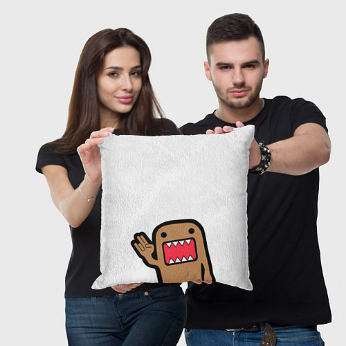 Подушка квадратная Domo-Kun / 3D-принт – фото 3