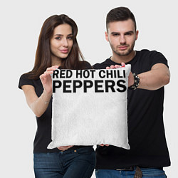 Подушка квадратная Red Hot Chili Peppers с половиной лого, цвет: 3D-принт — фото 2
