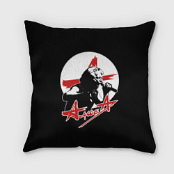 Подушка квадратная Алиса рок группа, цвет: 3D-принт