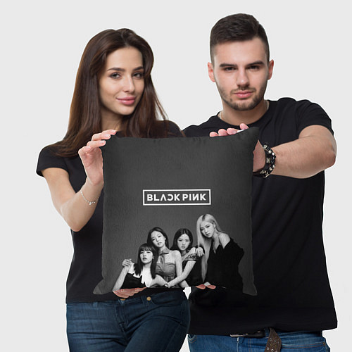 Подушка квадратная BLACKPINK BW Divas / 3D-принт – фото 3