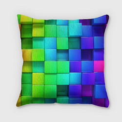 Подушка квадратная Color geometrics pattern Vanguard, цвет: 3D-принт