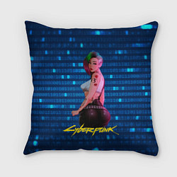 Подушка квадратная Cyberpunk 18 art Judy, цвет: 3D-принт