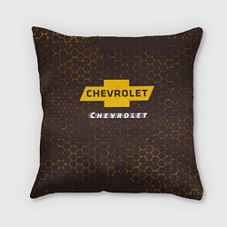 Подушка квадратная ШЕВРОЛЕ Chevrolet Графика, цвет: 3D-принт