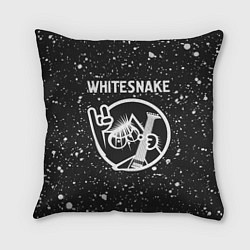 Подушка квадратная Whitesnake КОТ Краска, цвет: 3D-принт
