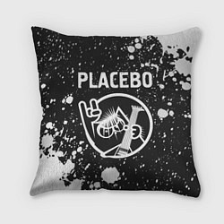 Подушка квадратная Placebo - КОТ - Брызги, цвет: 3D-принт